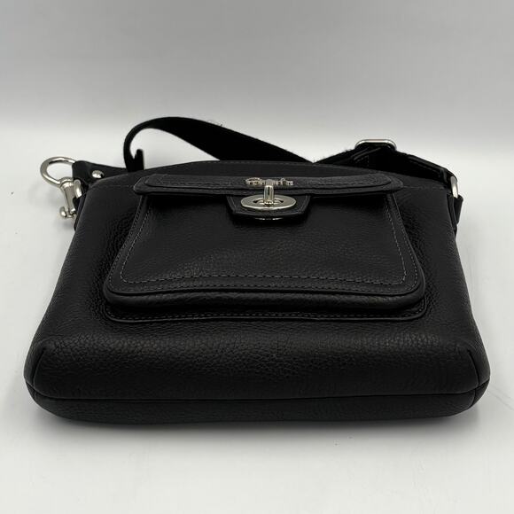 Coach Y2K Penelope Leather Swingpack | Vintage Turnlock Black Crossbody Bag - Picture 9 of 10